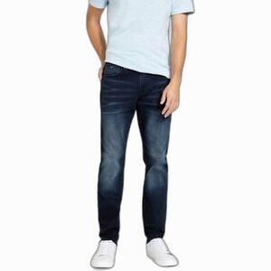 Guess Medium Rise Tapered Slim Halstead Fit Men's Jeans Dark Wash Denim sz 40x30